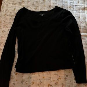 Black Long Sleeve Wild Fable Top